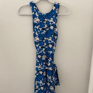 Blue floral dress